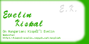 evelin kispal business card